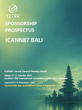ICANN86 Bali Sponsorship Prospectus